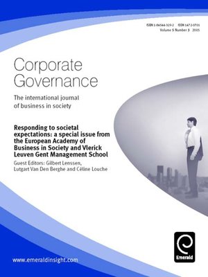 cover image of Corporate Governance, Volume 5, Issue 3